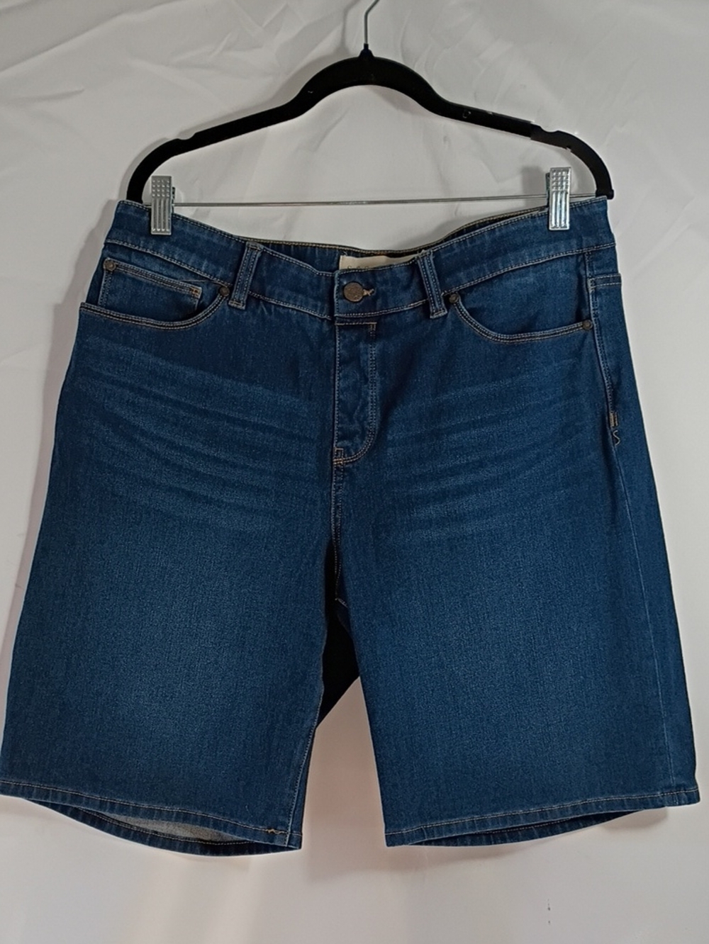 EUC Soft Surroundings The Ultimate Short Bermuda Sz Large Pull On Relaxed Denim
